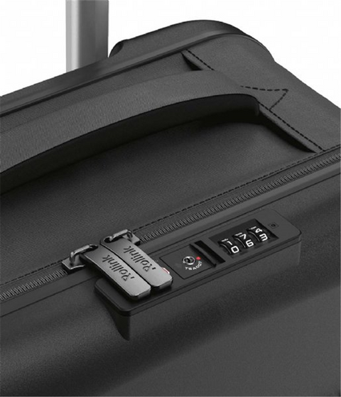 TROLLEY FLEX SPINNER CABIN GRÖSSE 21 SCHWARZ 4 RÄDER ROLLINK