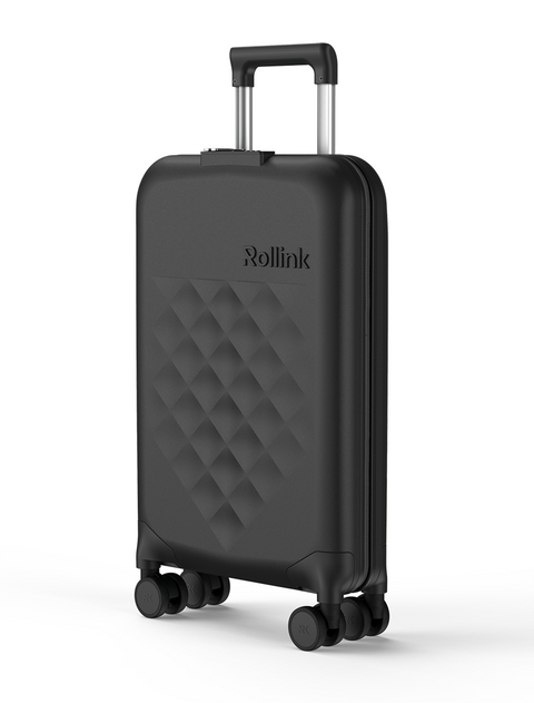 TROLLEY FLEX SPINNER CABIN GRÖSSE 21 SCHWARZ 4 RÄDER ROLLINK