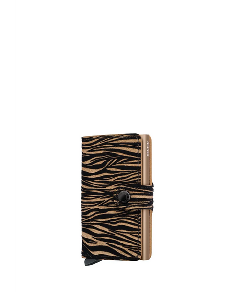 SECRID WEISSES ZEBRA BEIGE MINI-GELDBÖRSE