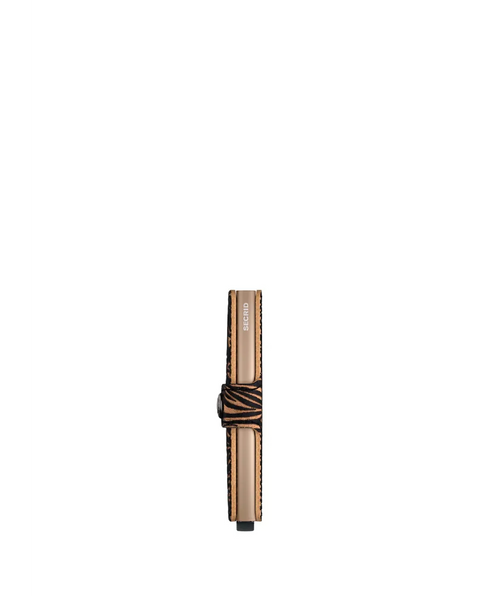 SECRID WEISSES ZEBRA BEIGE MINI-GELDBÖRSE