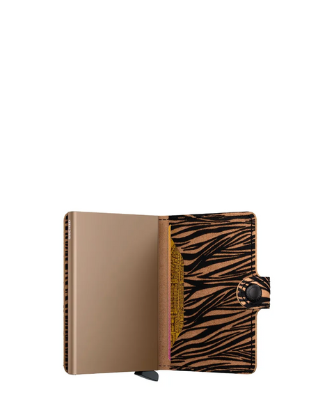SECRID WEISSES ZEBRA BEIGE MINI-GELDBÖRSE