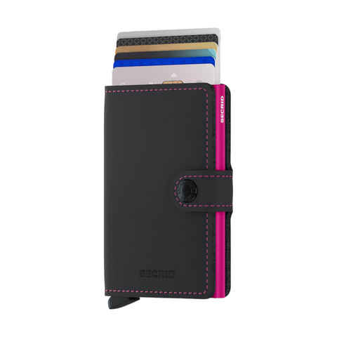 MINIWALLET SECRID MATTSCHWARZ &amp; PINK