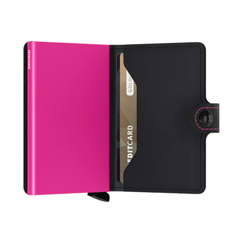 MINIWALLET SECRID MATTSCHWARZ &amp; PINK