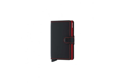 MINIWALLET SECRID MM MATT SCHWARZ ROT