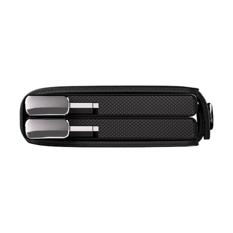 PORTAFOGLIO PREMIUM TWINWALLET EMBOSS LINES + SECRID BLACK