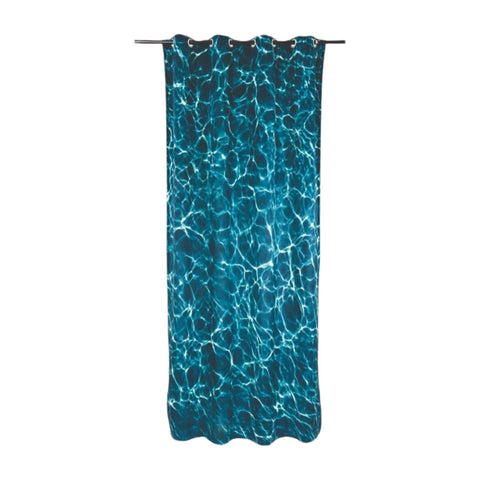Polyestervorhang links/rechts Wasser Art. 02405 Seletti