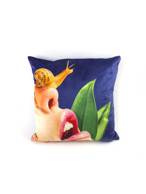 SELETTI MULTICOLOR TOILETTENPAPIERKISSEN 50X50 SCHNECKE 02308