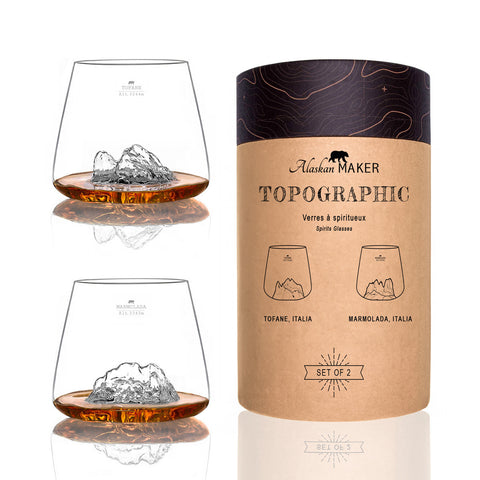 SET 2 BICCHIERI MARMOLADA/TOFANE ART. TOPO-TOMA ALASKAN MAKER