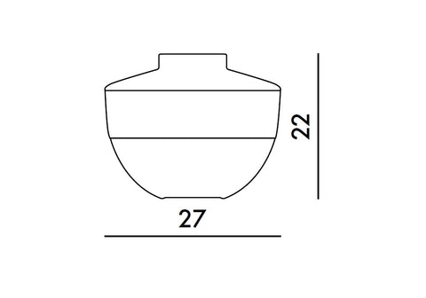 SHIBUYA VASE ORANGE-LILA-RAUCH 01221/22 KARTELL MULTICOLOR 