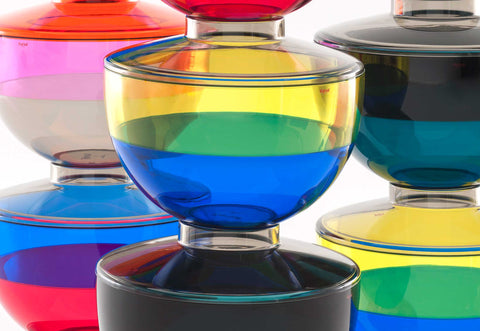 SHIBUYA VASE ORANGE-LILA-RAUCH 01221/22 KARTELL MULTICOLOR 