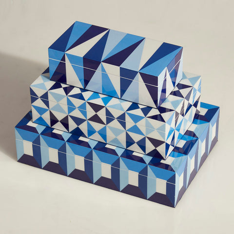 SORRENTO LACKBOX MITTEL ART. 28528 JONATHAN ADLER BLAU
