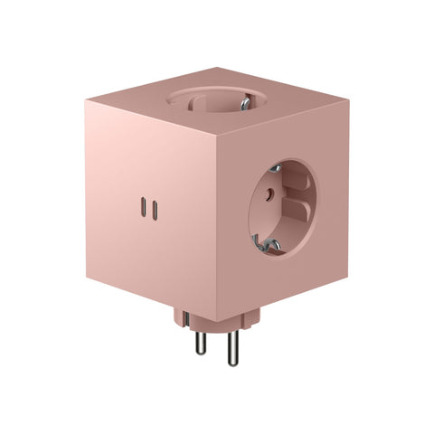 PRESA SQUARE 2 USB C NEW PINK SOCKET F AVOLT