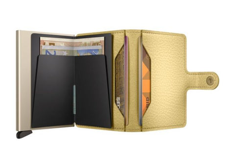 PEBBLE BUTTER SECRID GELB MINIWALLET BRIEFTASCHE