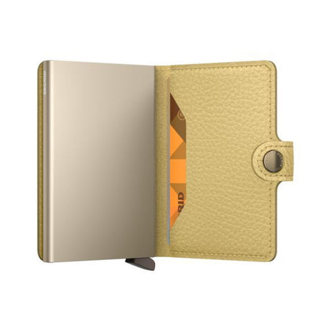PEBBLE BUTTER SECRID GELB MINIWALLET BRIEFTASCHE