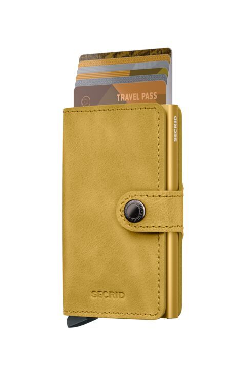 SECRID GELBE VINTAGE MINIBRIEFTASCHE