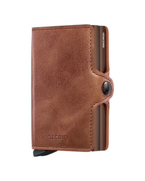 TWINWALLET VINTAGE GELDBÖRSE COGNAC-BRAUN SECRID BRAUN