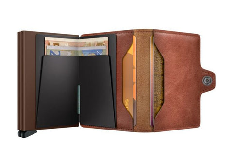 TWINWALLET VINTAGE GELDBÖRSE COGNAC-BRAUN SECRID BRAUN