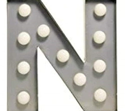 LAS VEGAS LETTER N GRAY