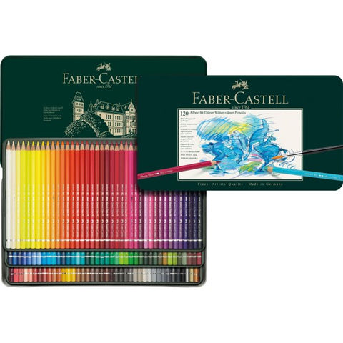 ASTUCCIO METALLICO 120 COLORI A MATITA FABER CASTELL FINEST ARTIST