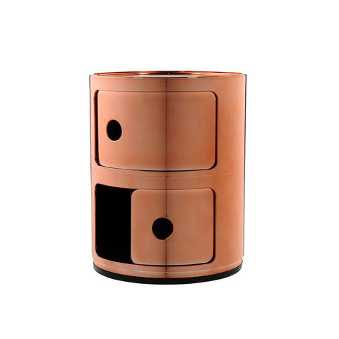 MODULAR NACHTTISCH 2 ELEMENTE KUPFER 05966/RR KARTELL BRAUN