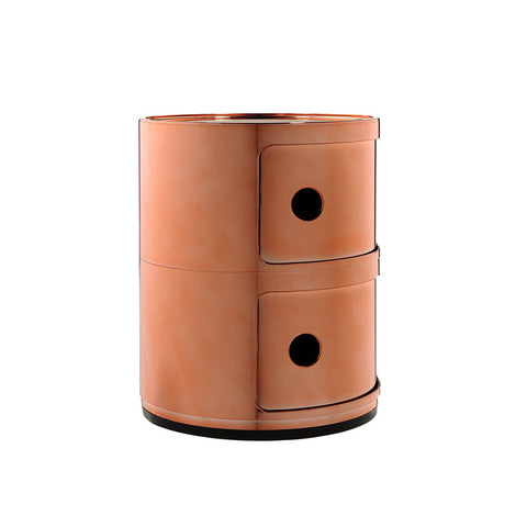 MODULAR NACHTTISCH 2 ELEMENTE KUPFER 05966/RR KARTELL BRAUN
