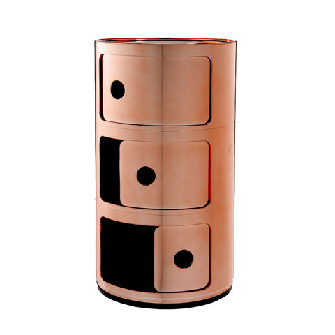 MODULAR 3-ELEMENT NACHTTISCH KUPFER 05967/RR KARTELL BRAUN