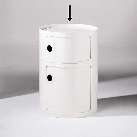 COPERCHIO COMODINO COMPONIBILE TONDO 04959/03 KARTELL WHITE
