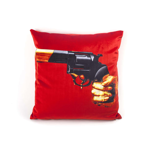 SELETTI REVOLVER 50X50 POLYESTERKISSEN MIT FEDERNFÜLLUNG
