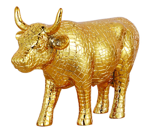 COW PARADE  RESINA MIRA MOO GOLD ART 47783