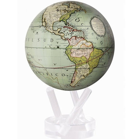 "GLOBE MOVA ANTIQUE TERRESTRIALGREEN 6" ART MG-6-GCT"