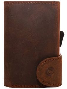 C SECURE SINGLE COIN BUFFALO VINTAGE LEATHER