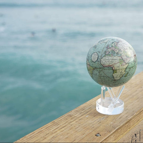 "GLOBE MOVA ANTIQUE TERRESTRIALGREEN 6" ART MG-6-GCT"