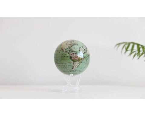 "GLOBE MOVA ANTIQUE TERRESTRIALGREEN 6" ART MG-6-GCT"