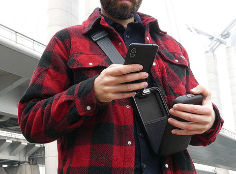 PHONE BAG & WALLET OGON DESIGN BLACK