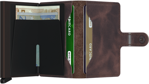 MINI WALLET SECRID VINTAGE CHOCOLATE