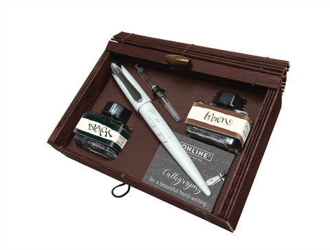 SET AIR SET KALLIGRAFIE STYLUS + KONVERTER + TINTE FARBE WEISS
