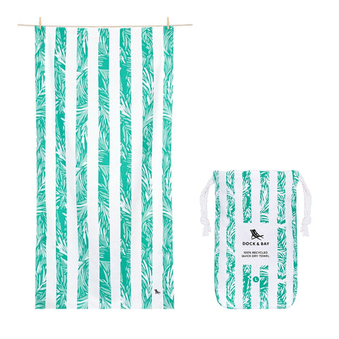 DOCK &amp; BAY HANDTUCH XL 200X90 FLOWER PALM PARADAISE