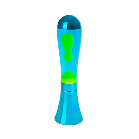 BALVI MAGMA LAVA LAMP BLUE LIME ALUMINUM ART 26989 