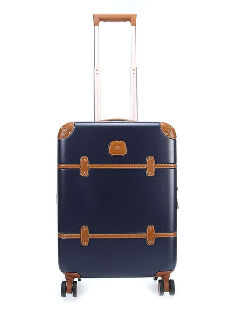 "TROLLEY IATA BRIC'S BELLAGIO 38X55X23 BLUE/LEATHER"