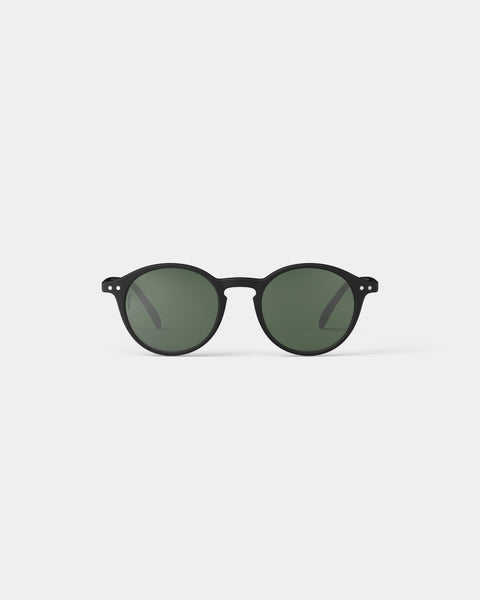 IZIPIZI SUN POLARISIERTE BRILLE MOD. D SCHWARZ-GRÜNE GLÄSER