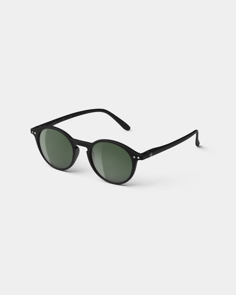 IZIPIZI SUN POLARISIERTE BRILLE MOD. D SCHWARZ-GRÜNE GLÄSER