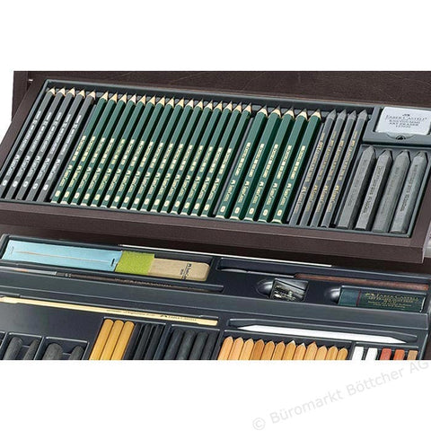 FABER CASTELL PITT MONOCHROM HOLZKOFFER