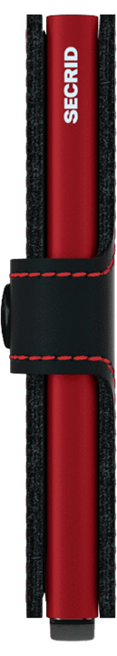 MINIWALLET SECRID MM MATT SCHWARZ ROT