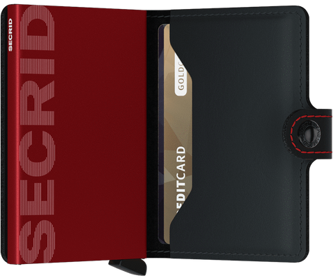 MINIWALLET SECRID MM MATT SCHWARZ ROT