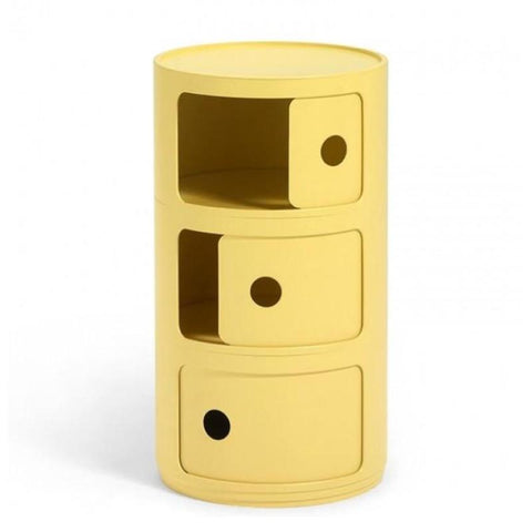 COMODINO COMPONIBILE BIO 3 ELEMENTI KARTELL YELLOW