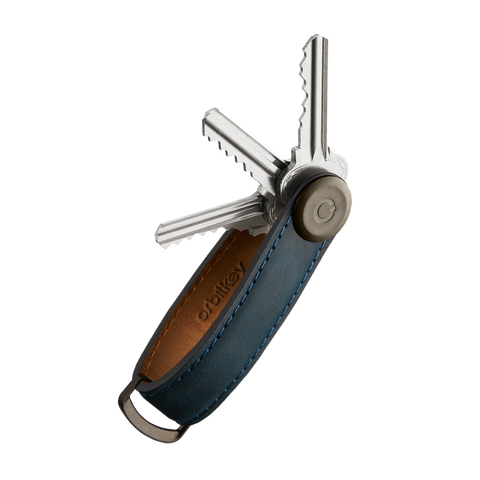 ORBITKEY ORGANIZER CRAZY HORSE MARINE BLUE KEYRING