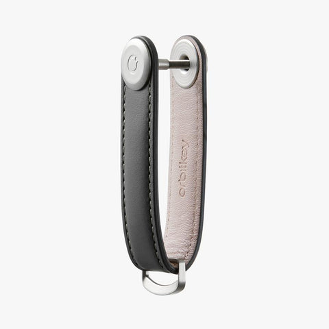 SCHLÜSSELANHÄNGER ORBITKEY 2.0 LEDER ANTHRAZIT/GRAU ART LTHO-2-CCGY