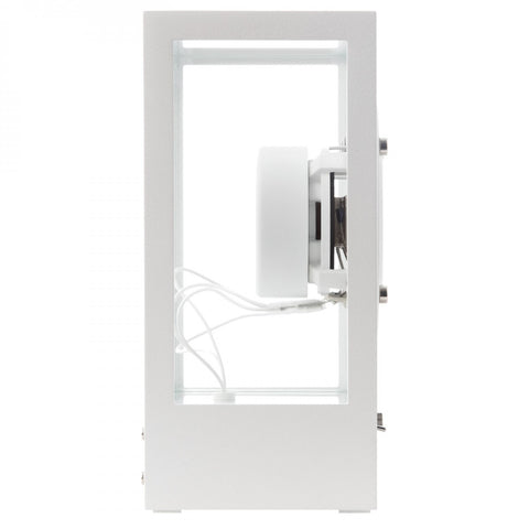 KLEINER TRANSPARENTER WEISSER AUDIO-LAUTSPRECHER