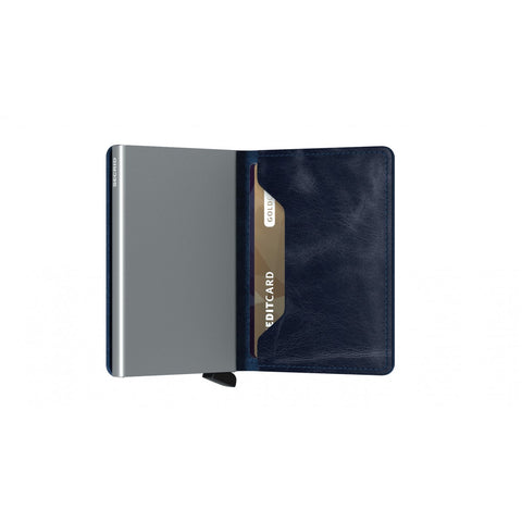 SLIMWALLET SECRID VINTAGE BLAU
