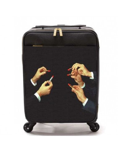 "SELETTI TOILETTENPAPIER LIPPENSTIFTE SCHWARZ ART TROLLEY 03010"